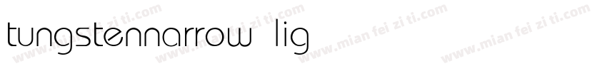 tungstennarrow light字体转换